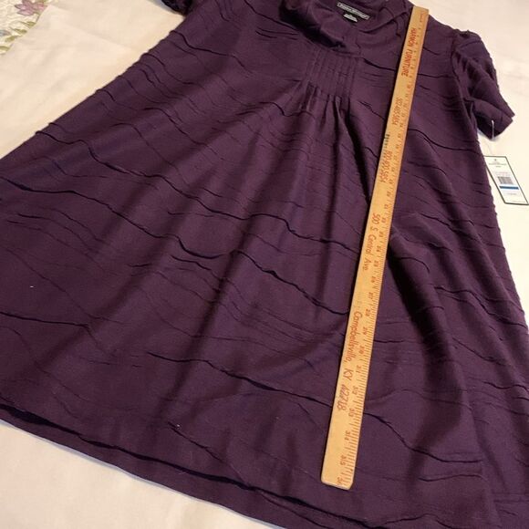 Jessica Howard Size XL grape color dress. With short babydoll sleeves - Picture 10 of 13